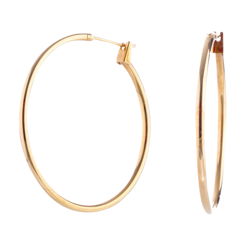 Gold X-Large Click Hoop